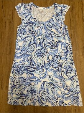 Lilly Pulitzer Dress Size L 100% Pima Cotton